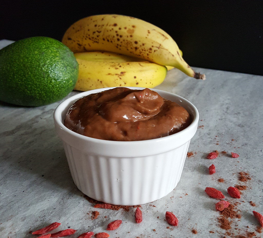 zdrowy deser mus bananowy