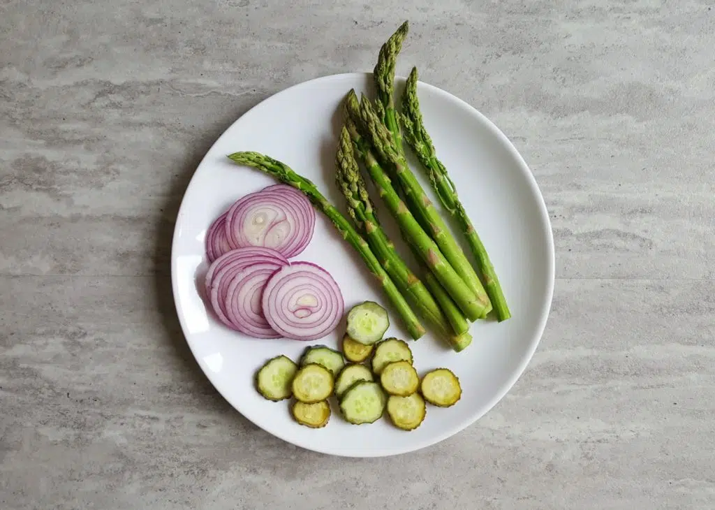 makaron ze szparagami składniki