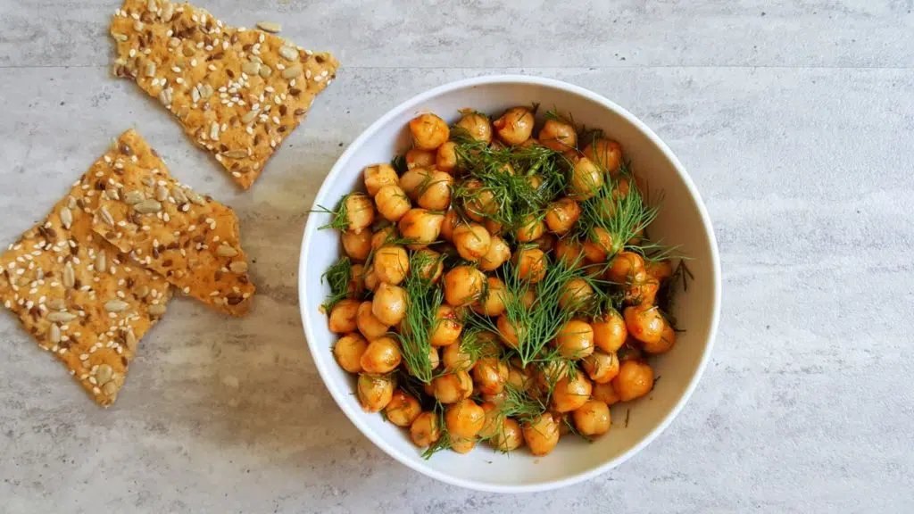 warzywne przekąski ciecierzyca