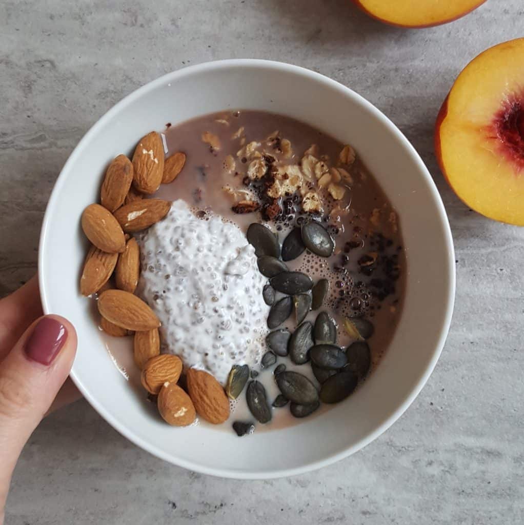 jesienna owsianka chia pudding
