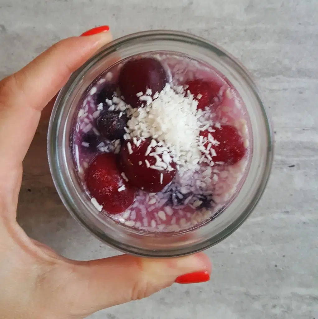 nocna owsianka truskawki 2