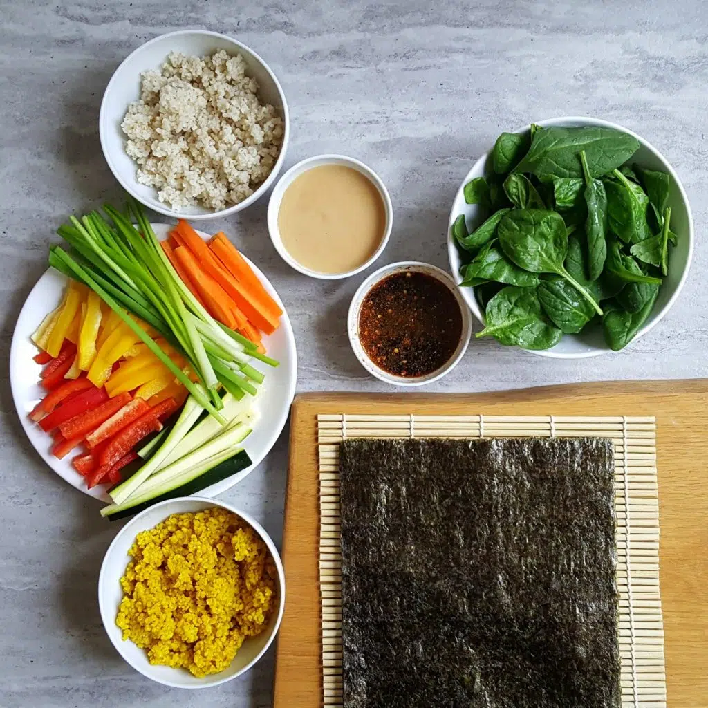 rolki z nori składniki