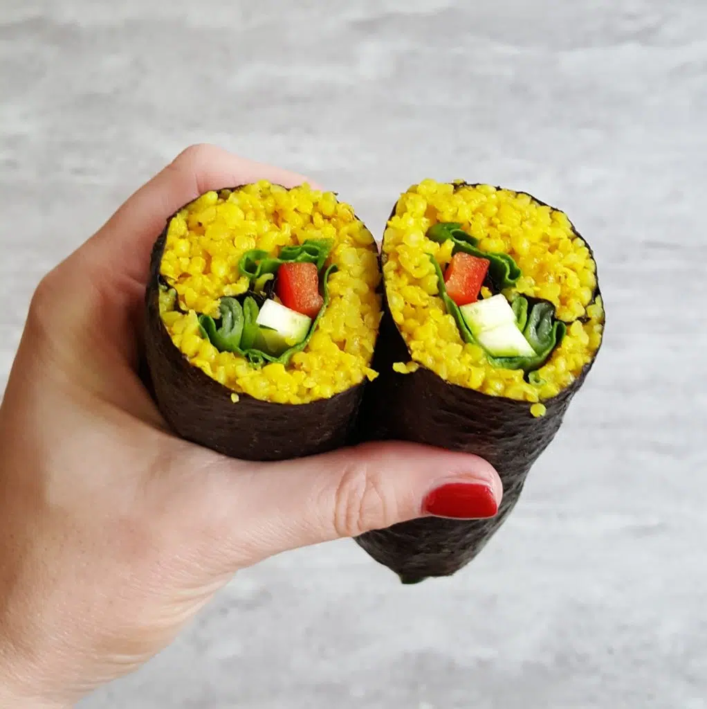 rolki z nori żółte 1