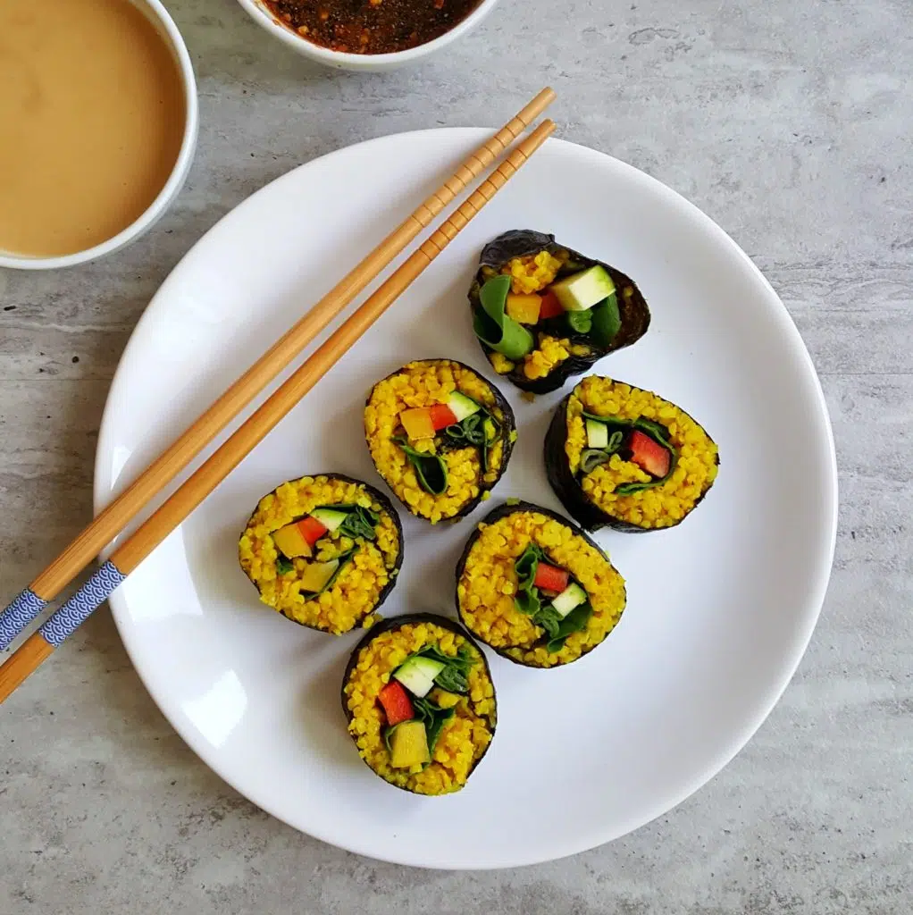 rolki z nori żółte 22