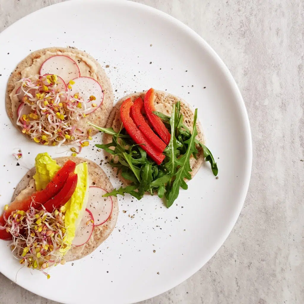 gryczane placuszki kanapki