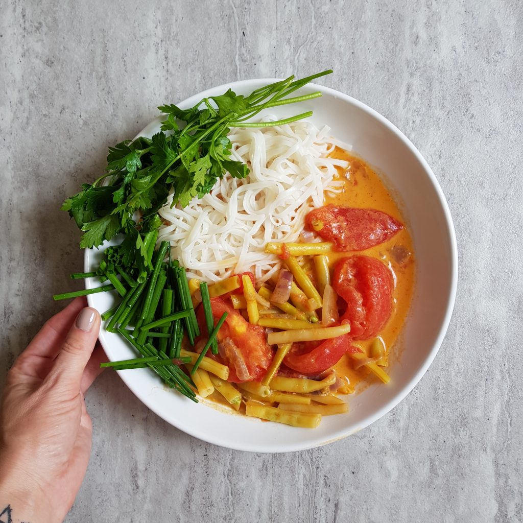 fasolka szparagowa w curry