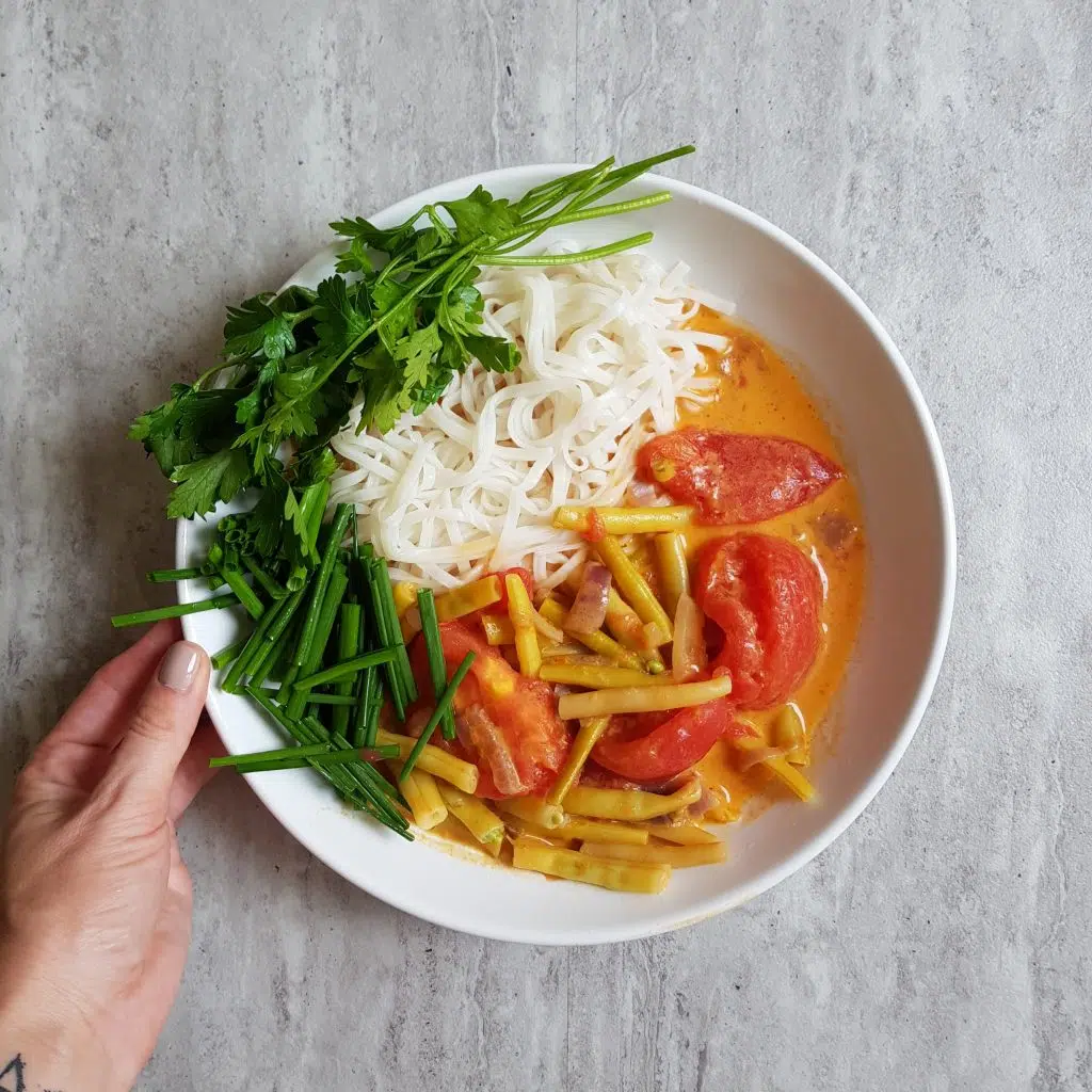 fasolka szparagowa w curry