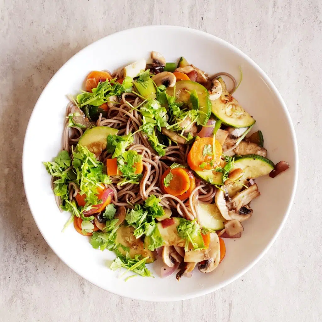 Krótko smażone warzywa