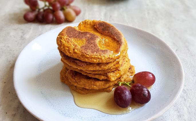 Dyniowe pancakes bok