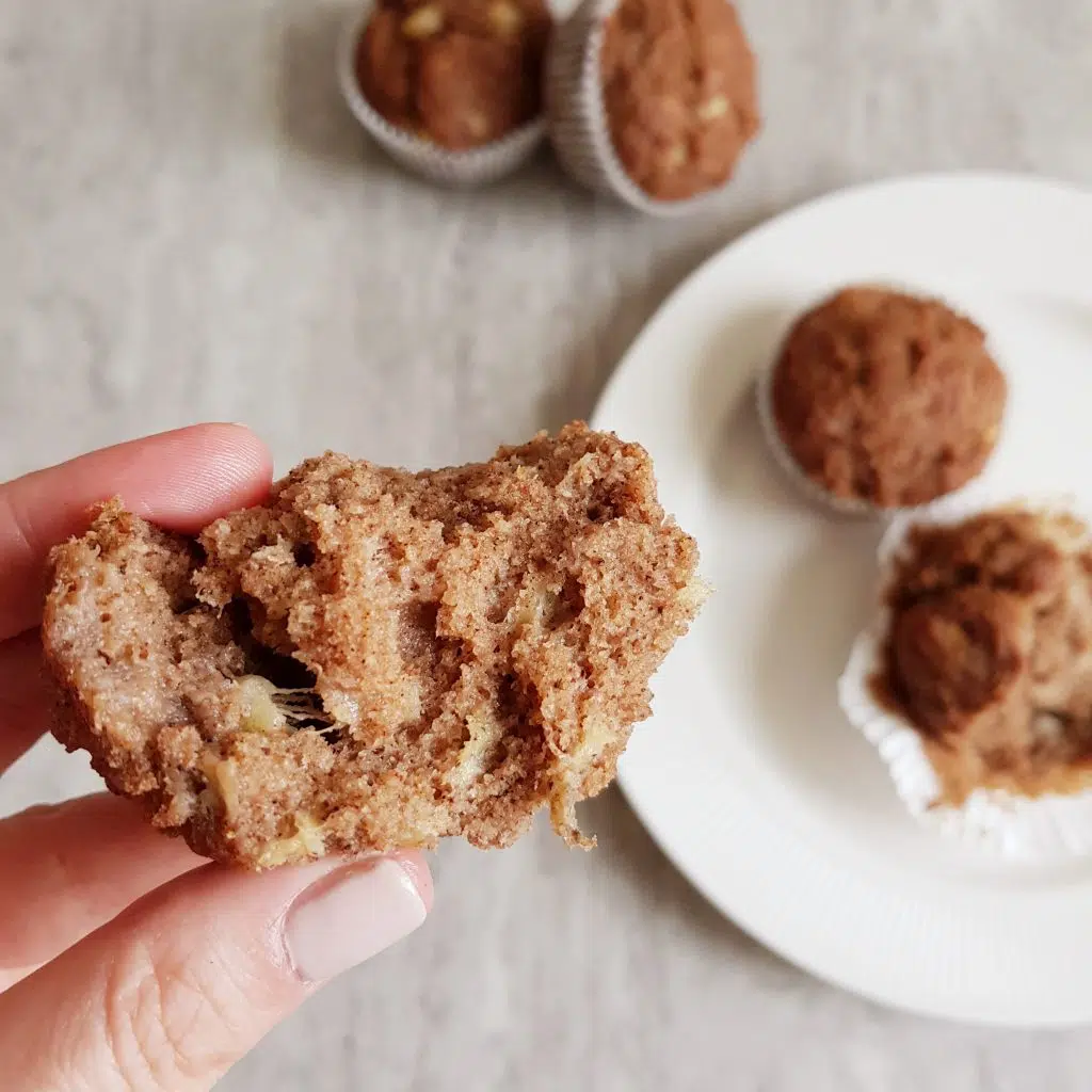 wegańskie muffiny bananowe