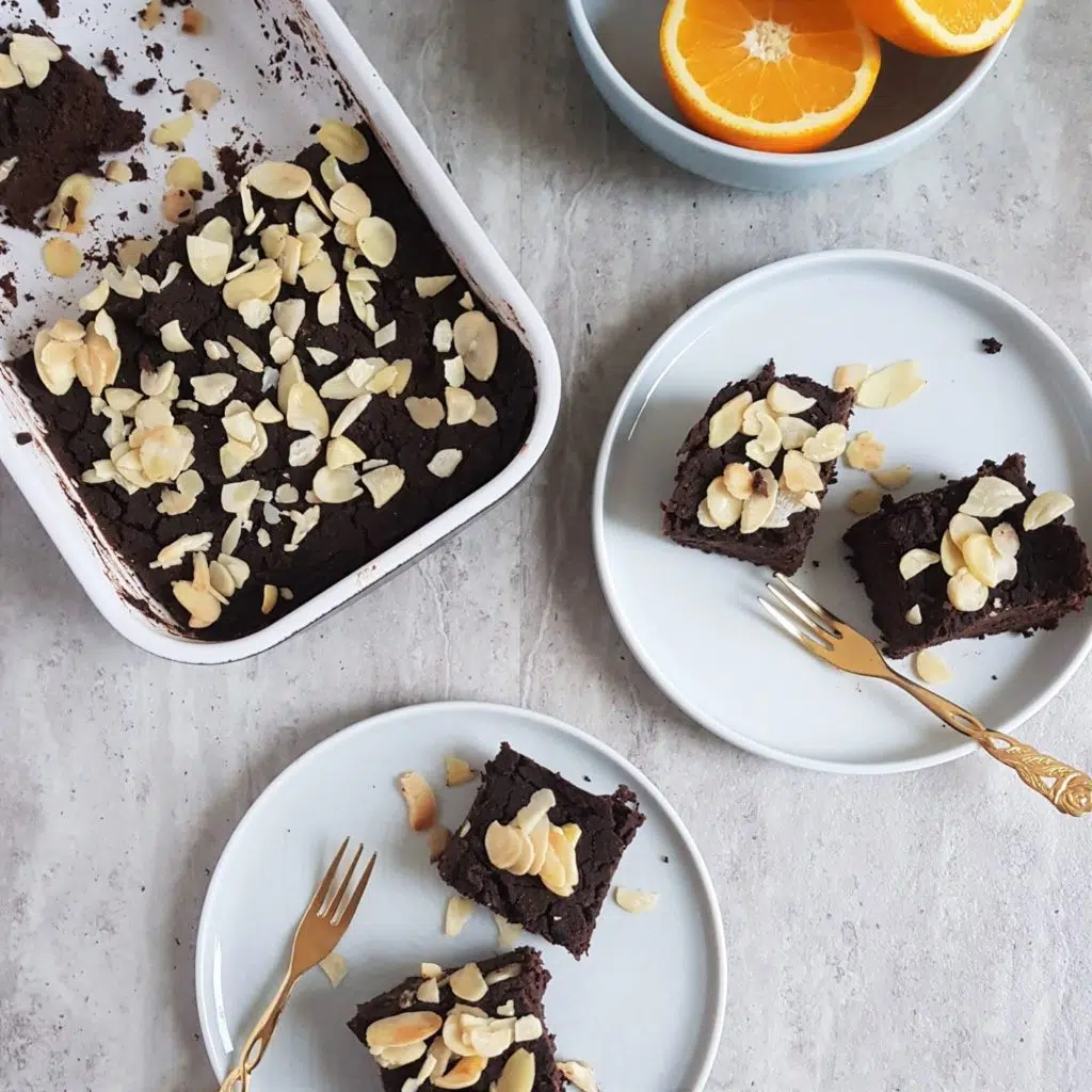 Pomarańczowe brownie