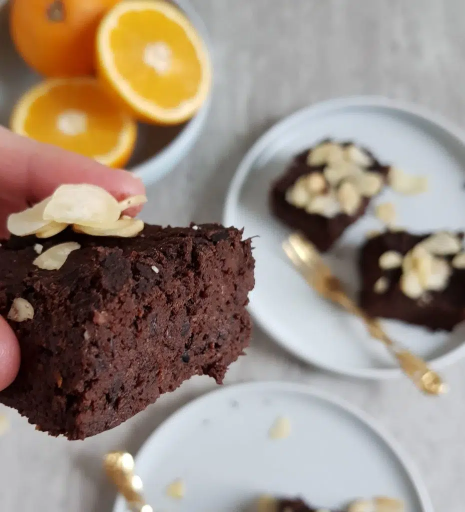 Pomarańczowe brownie