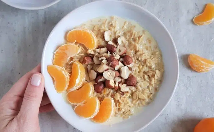 owsianka z pomarańczą