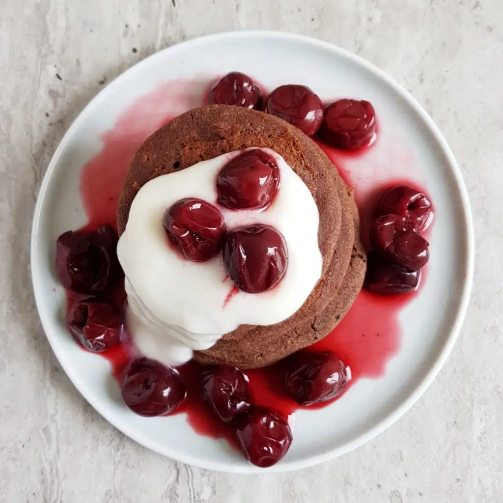 jaglane placki z musem