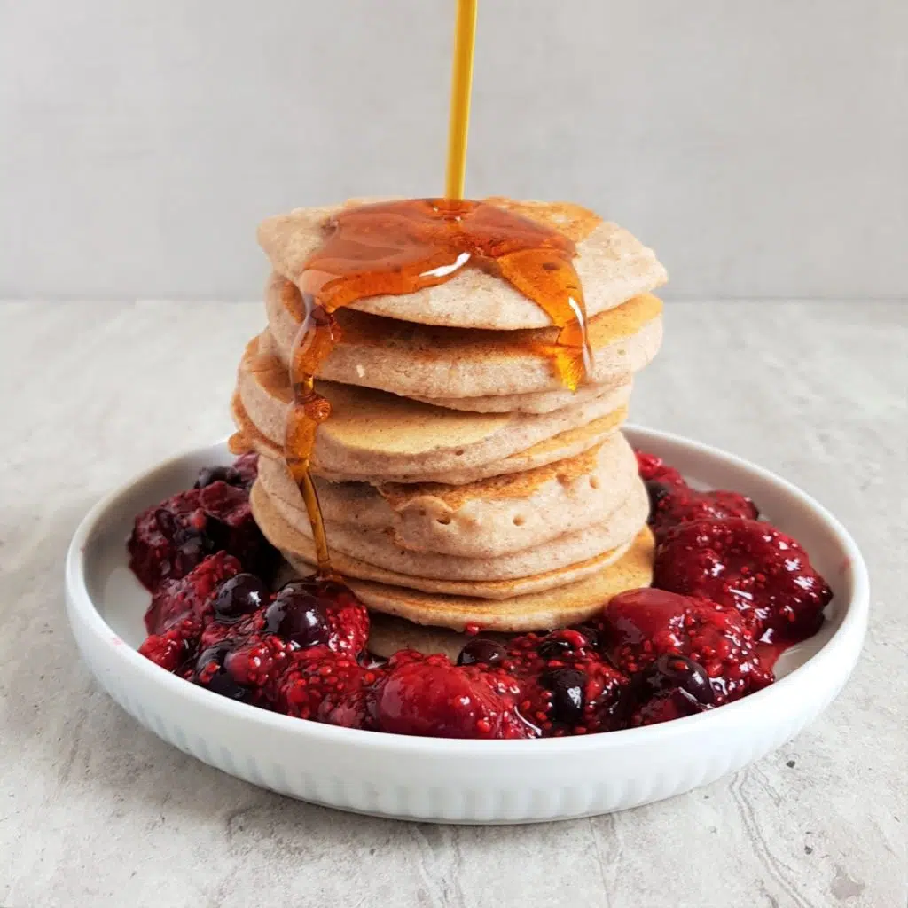 Placuszki gryczane z gruszką