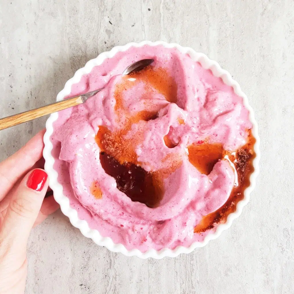 domowe lody roślinne z tahini