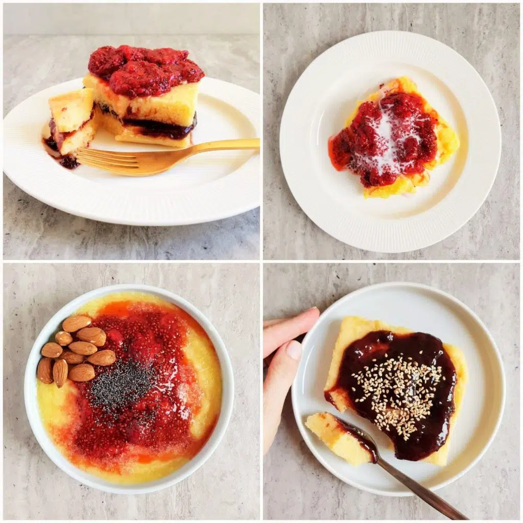 zbożowe śniadanie kaszka kukurydziana