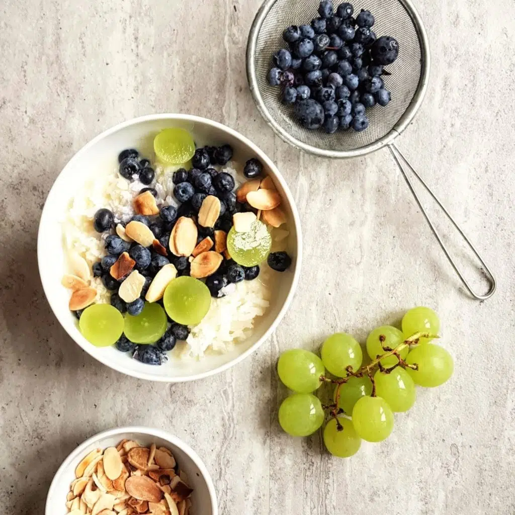 zbożowe śniadanie z ryżem