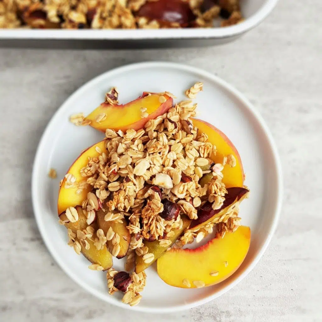 owoce pod owsianą kruszonką