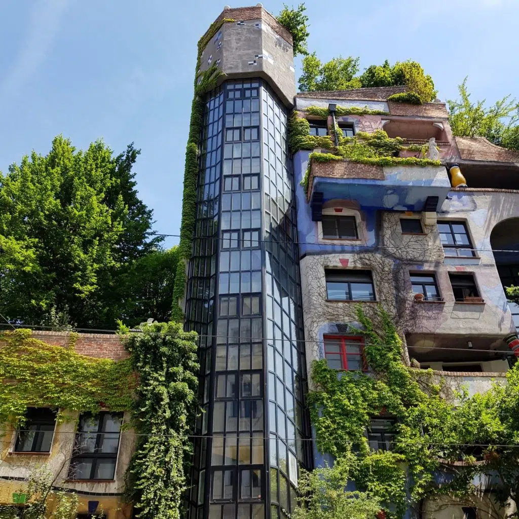 Hundertwasserhaus kolorowe domki w Wiedniu