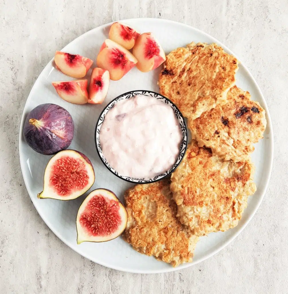 placki z całych płatków owsianych