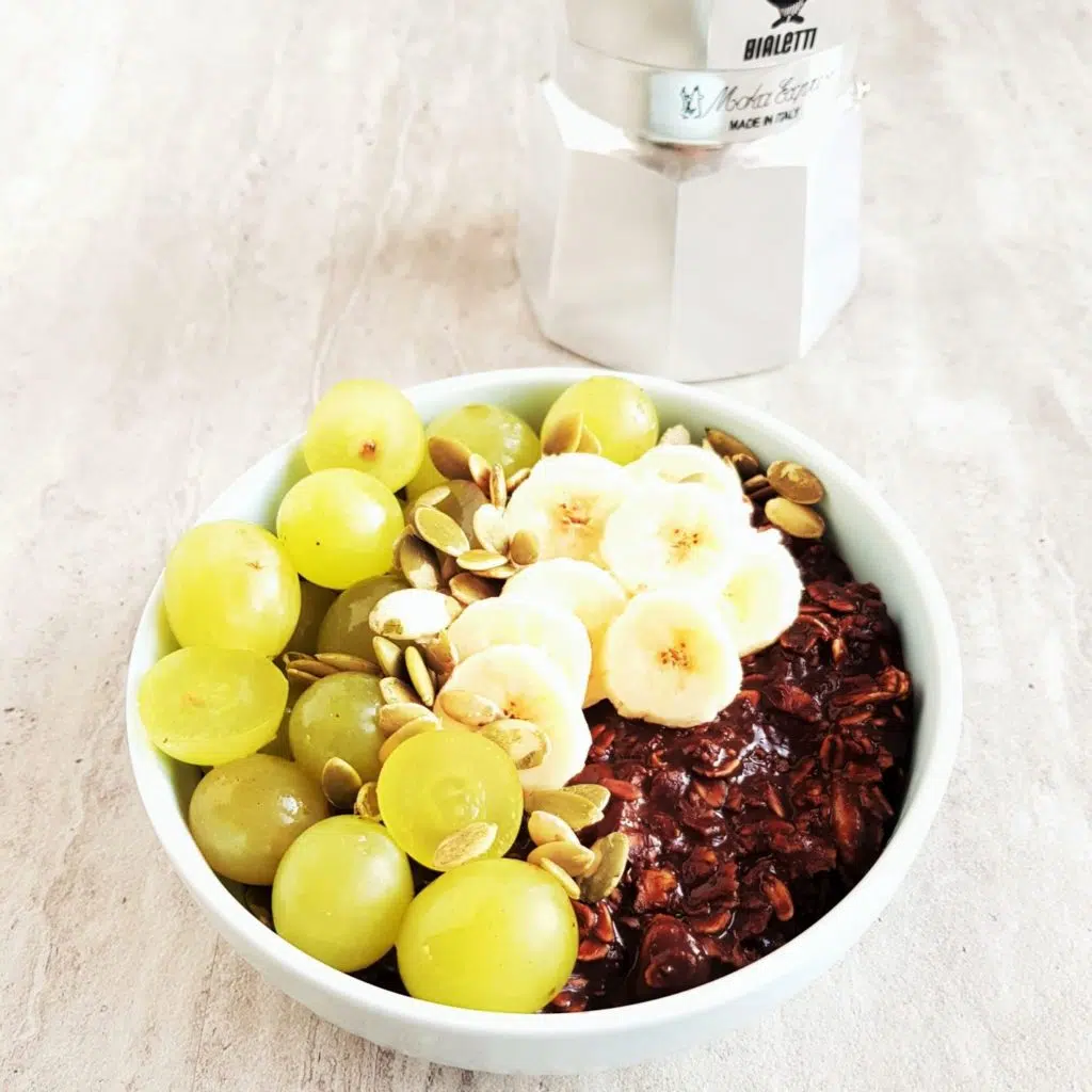 Kakaowa owsianka z przyprawą do dyni