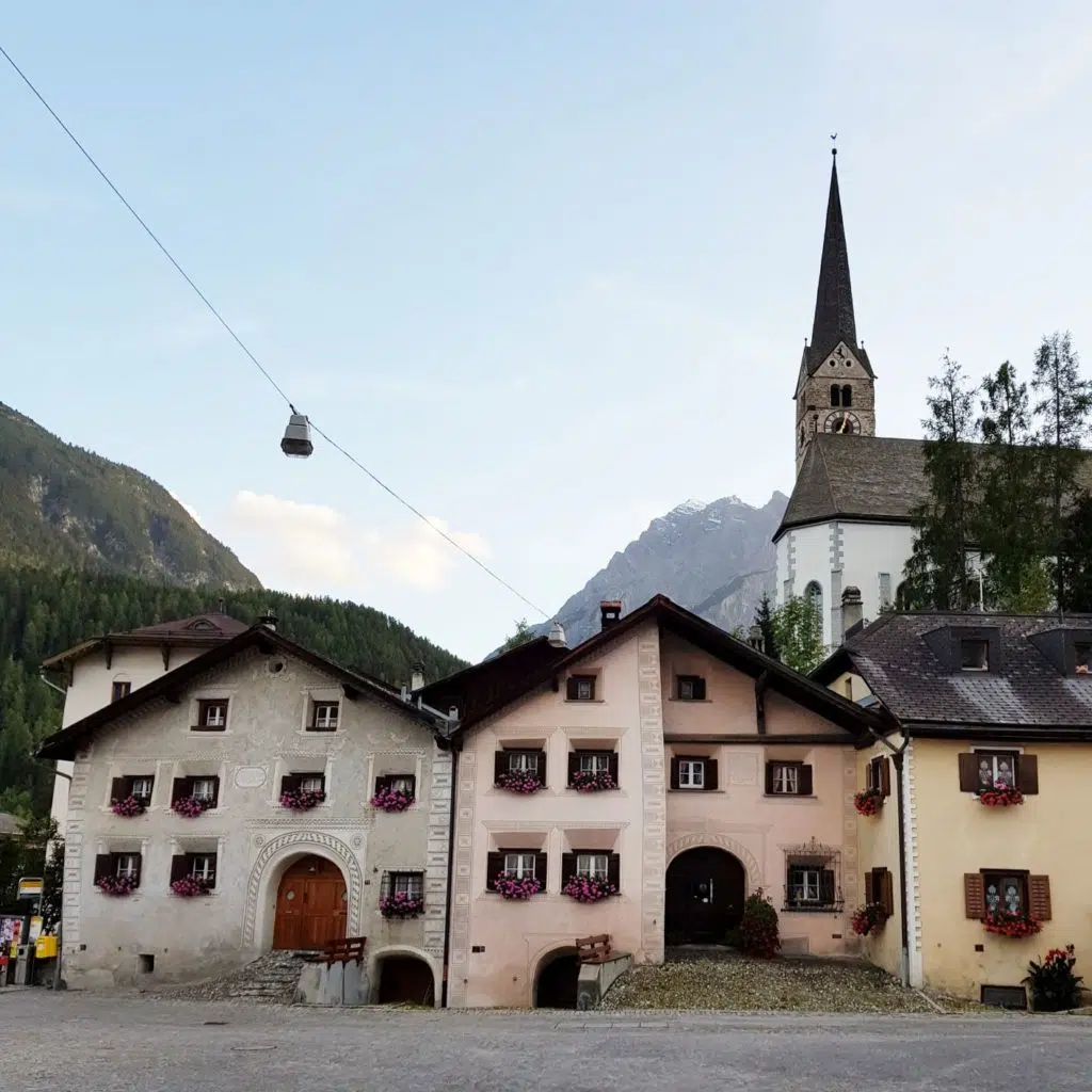 Scuol wieczorem