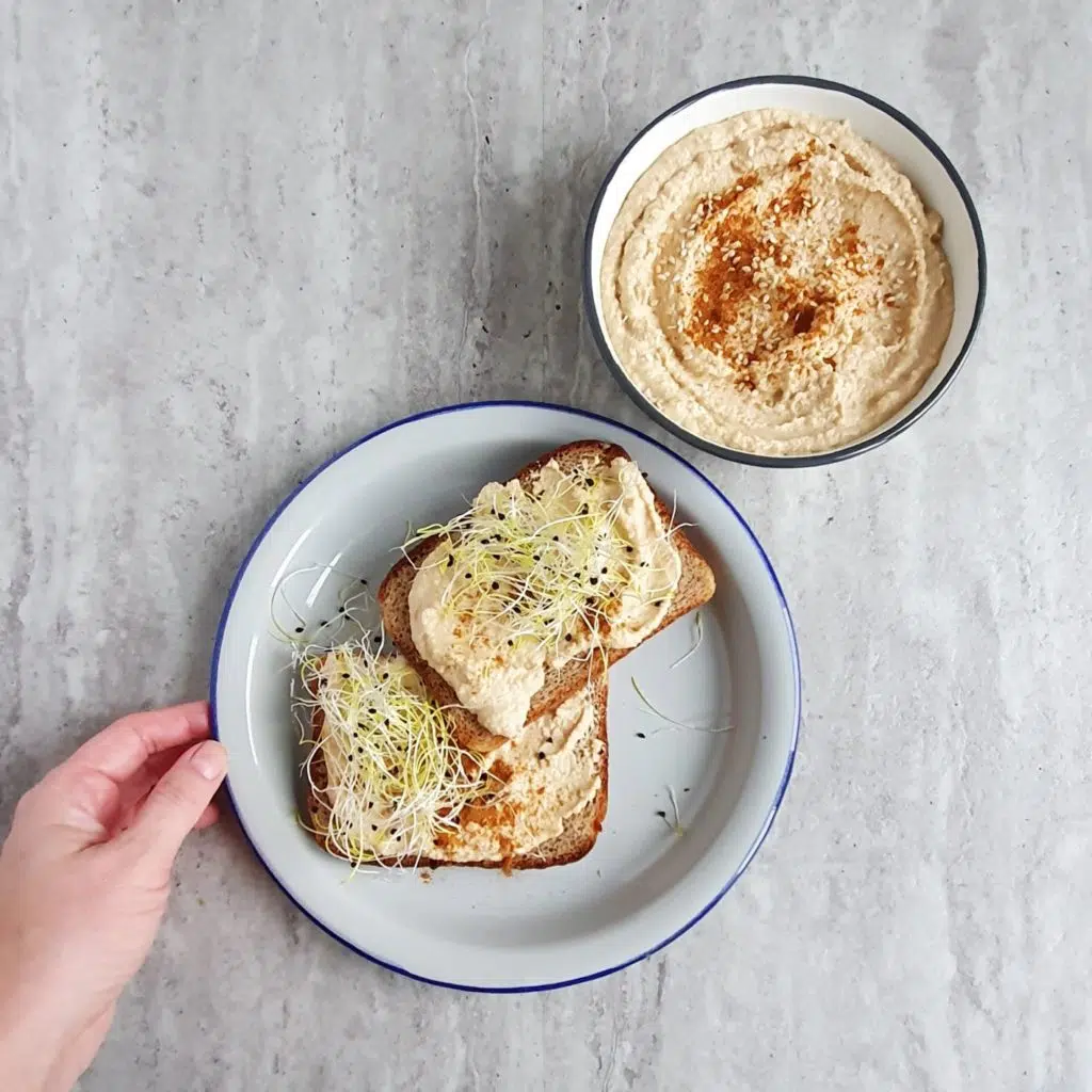 hummus z czerwonej soczewicy