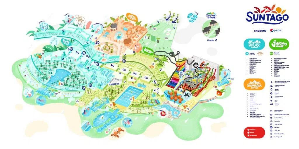 mapa Suntago Wodny Świat