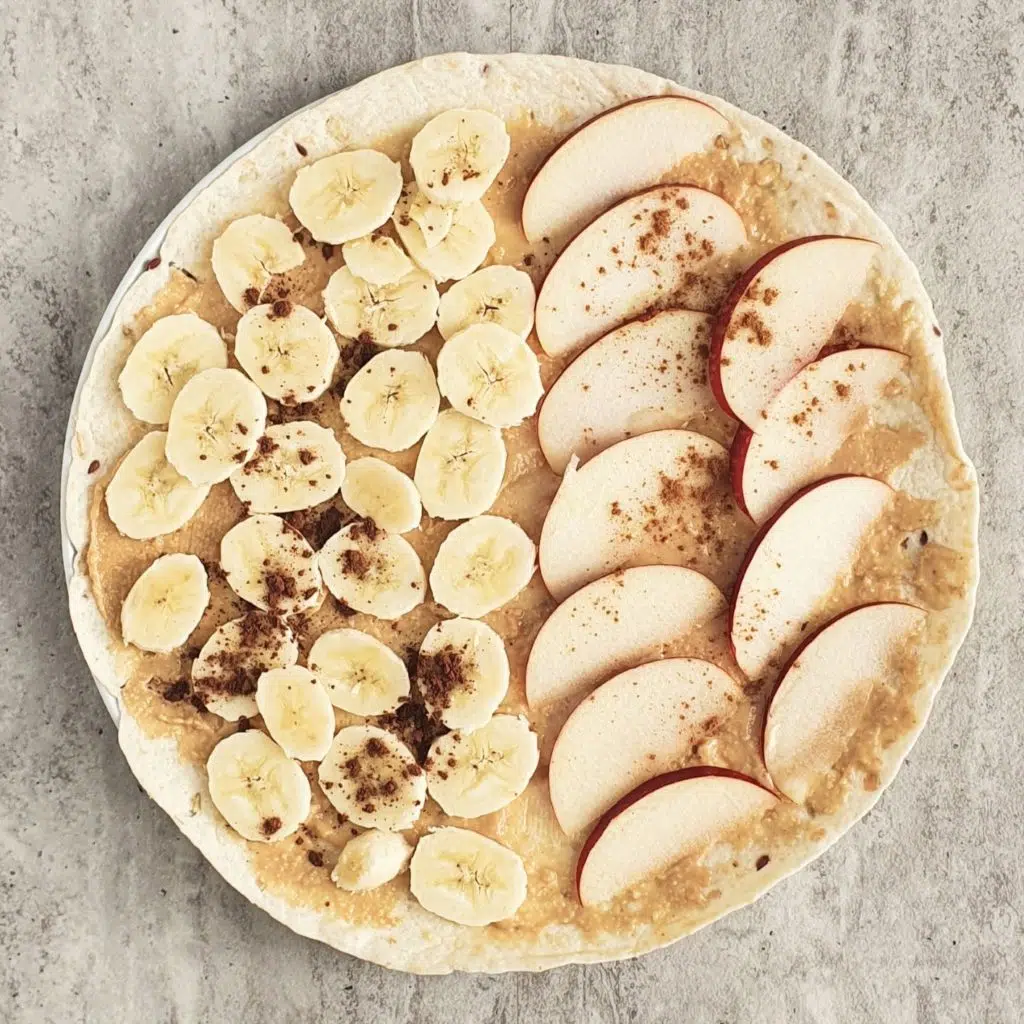 Quesadilla z owocami na słodko