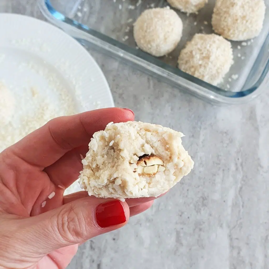 kokosowe trufle z fasoli