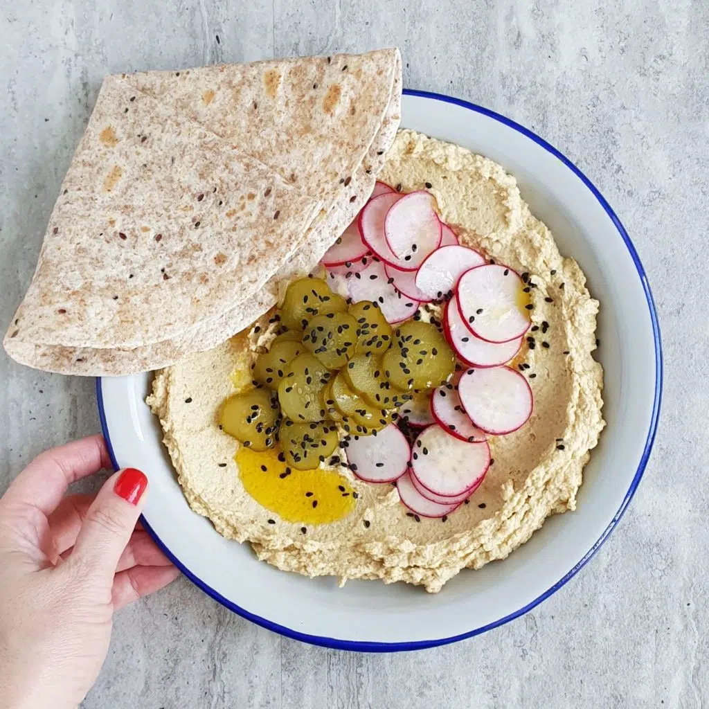 hummus na lekką kolację