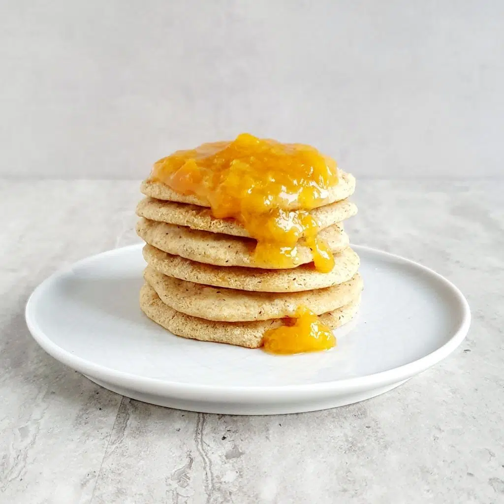 Placki z chia i dżemem