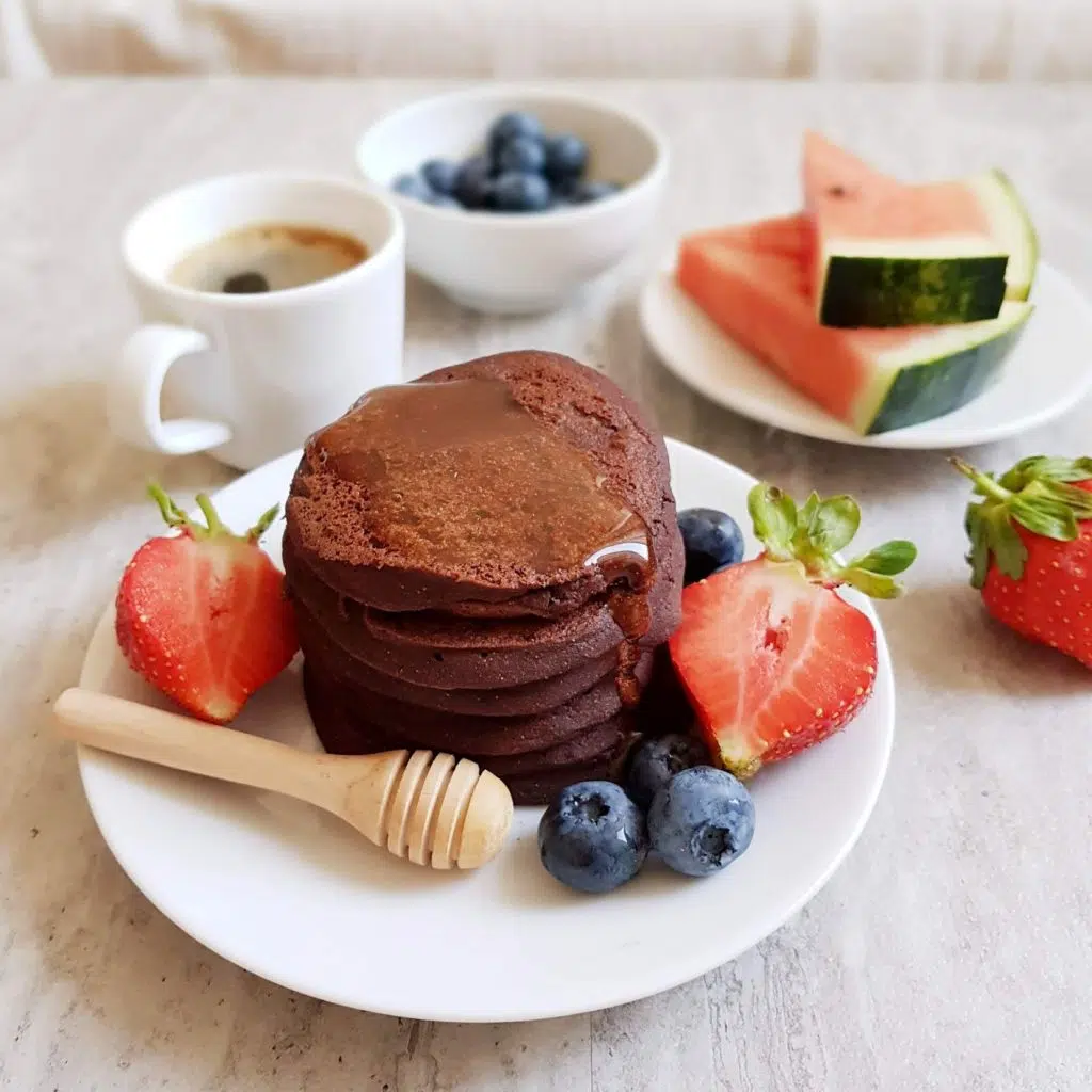 pancakes z owocami