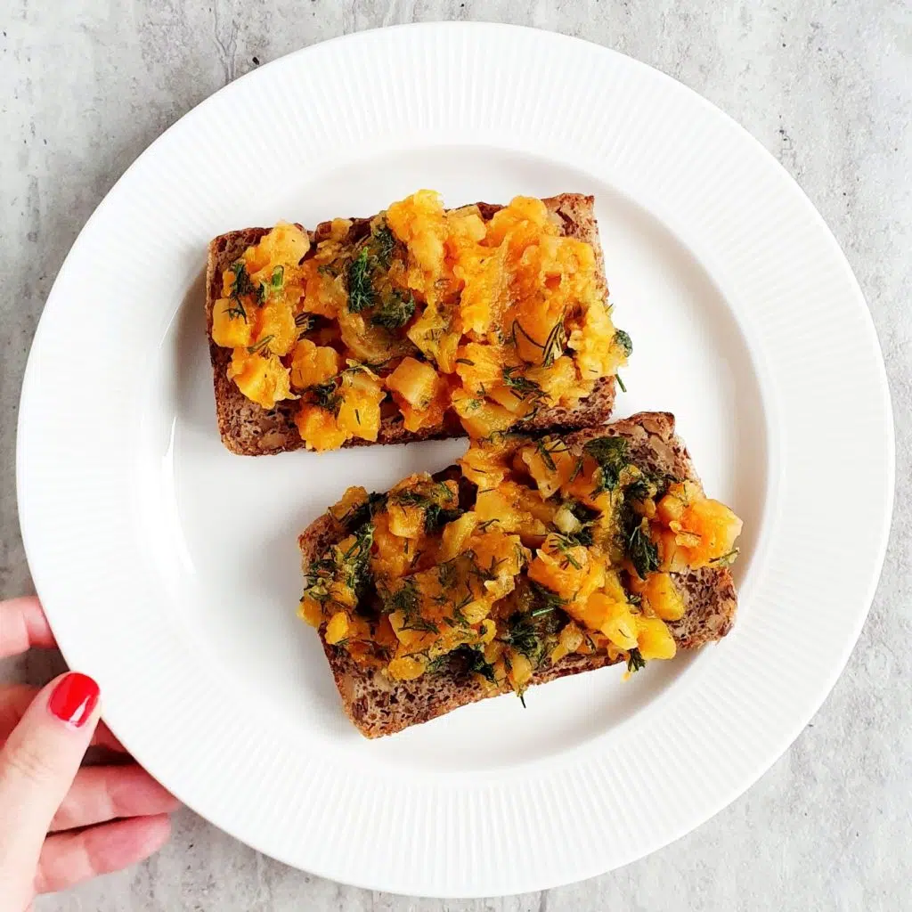 Kanapki na jesienną chandrę z dynią