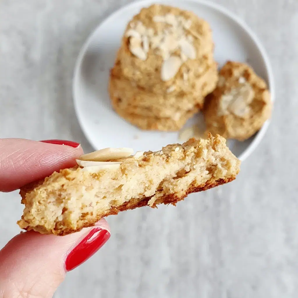 ciasteczka migdałowe z ciecierzycy