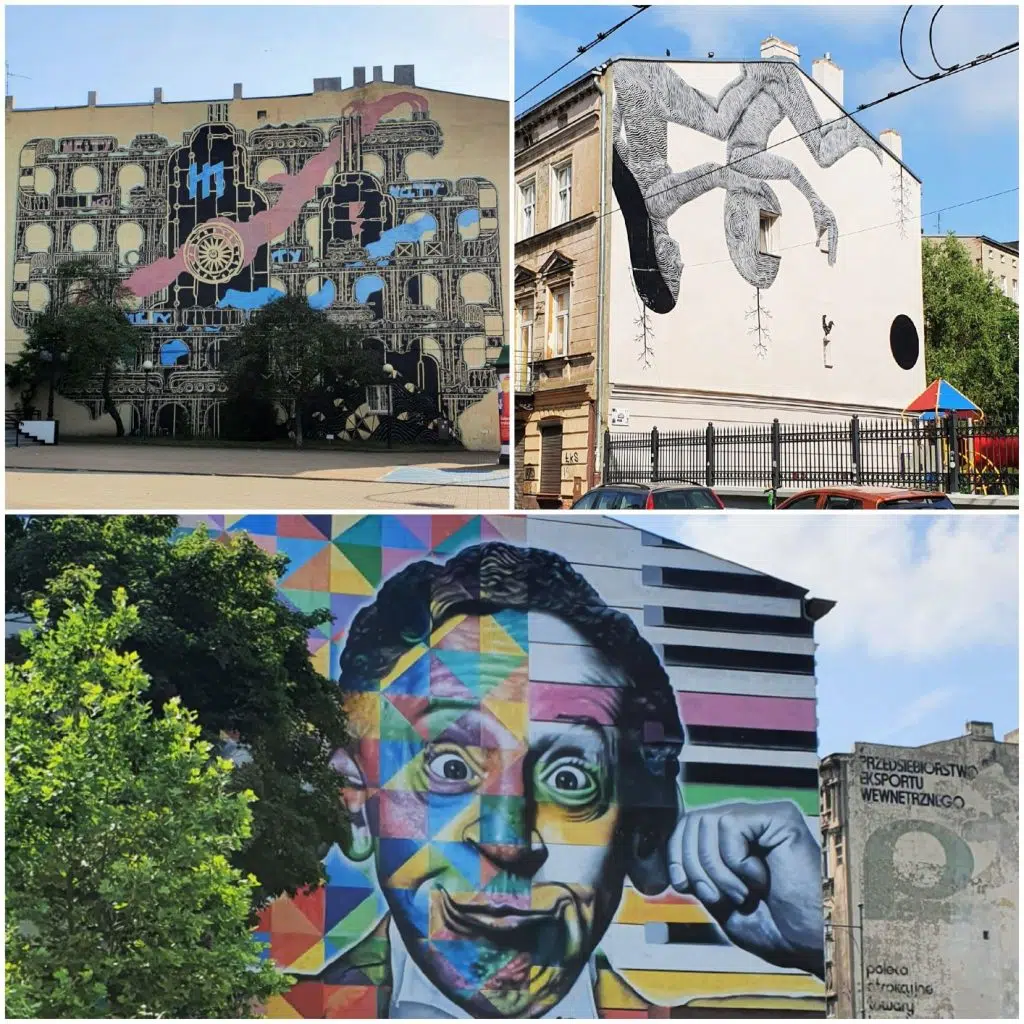 Murale w Łodzi