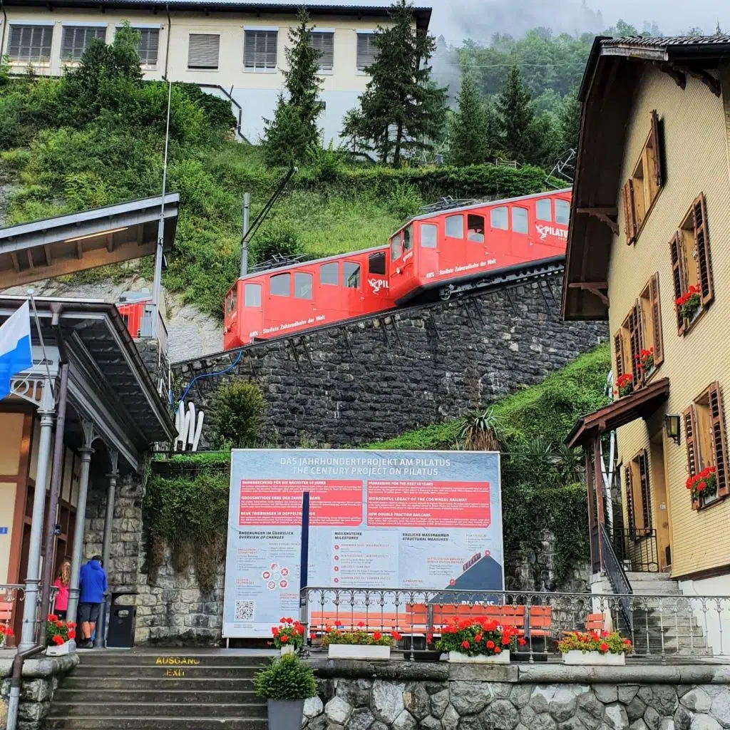 Dworzec kolejki na Pilatus