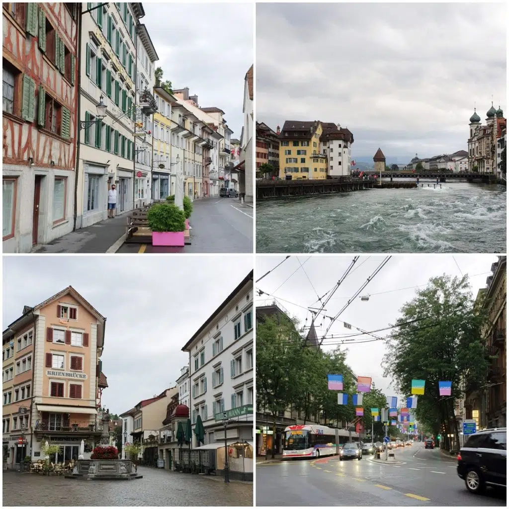 deszczowy poranek w Lucernie