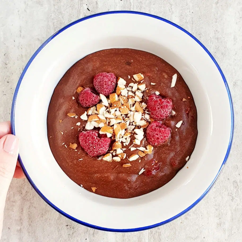 kakaowa kaszka jaglana z owocami