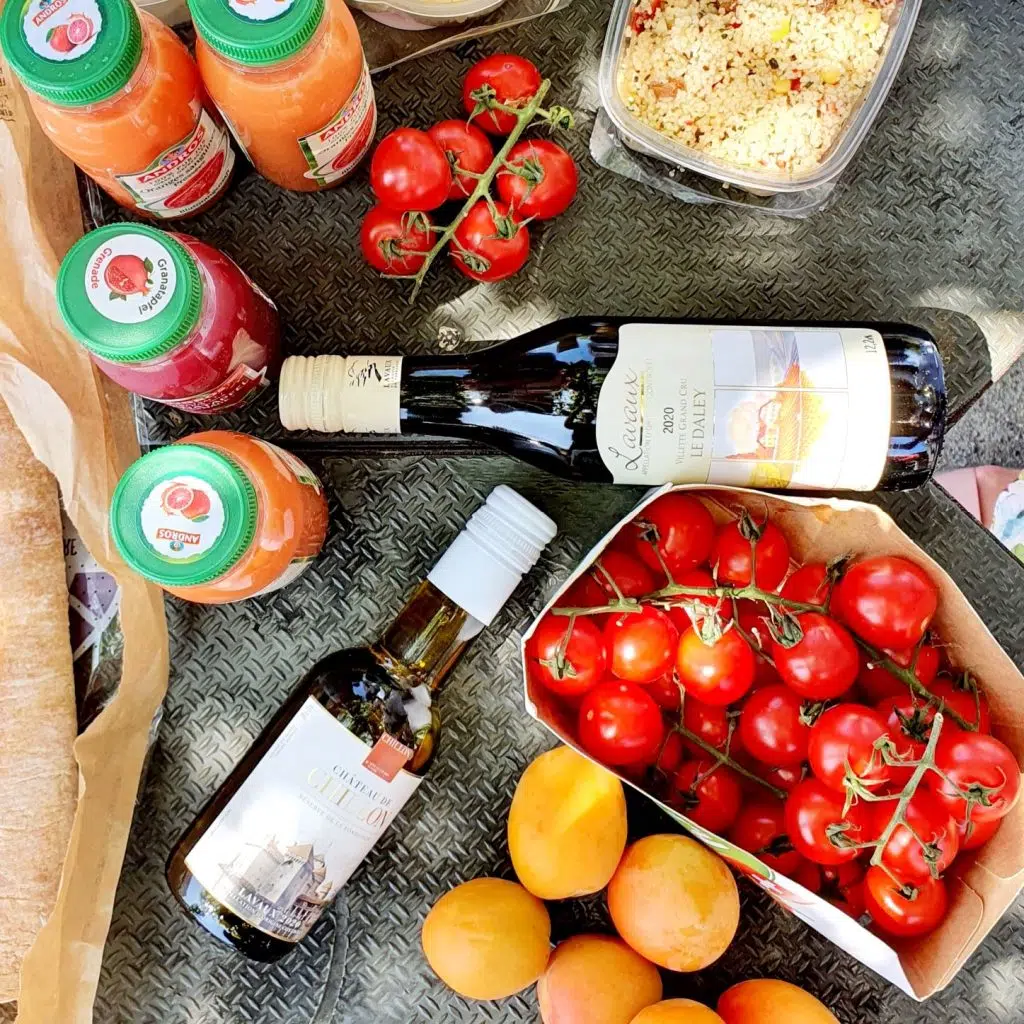 Piknik w winnicy Alain Chollet