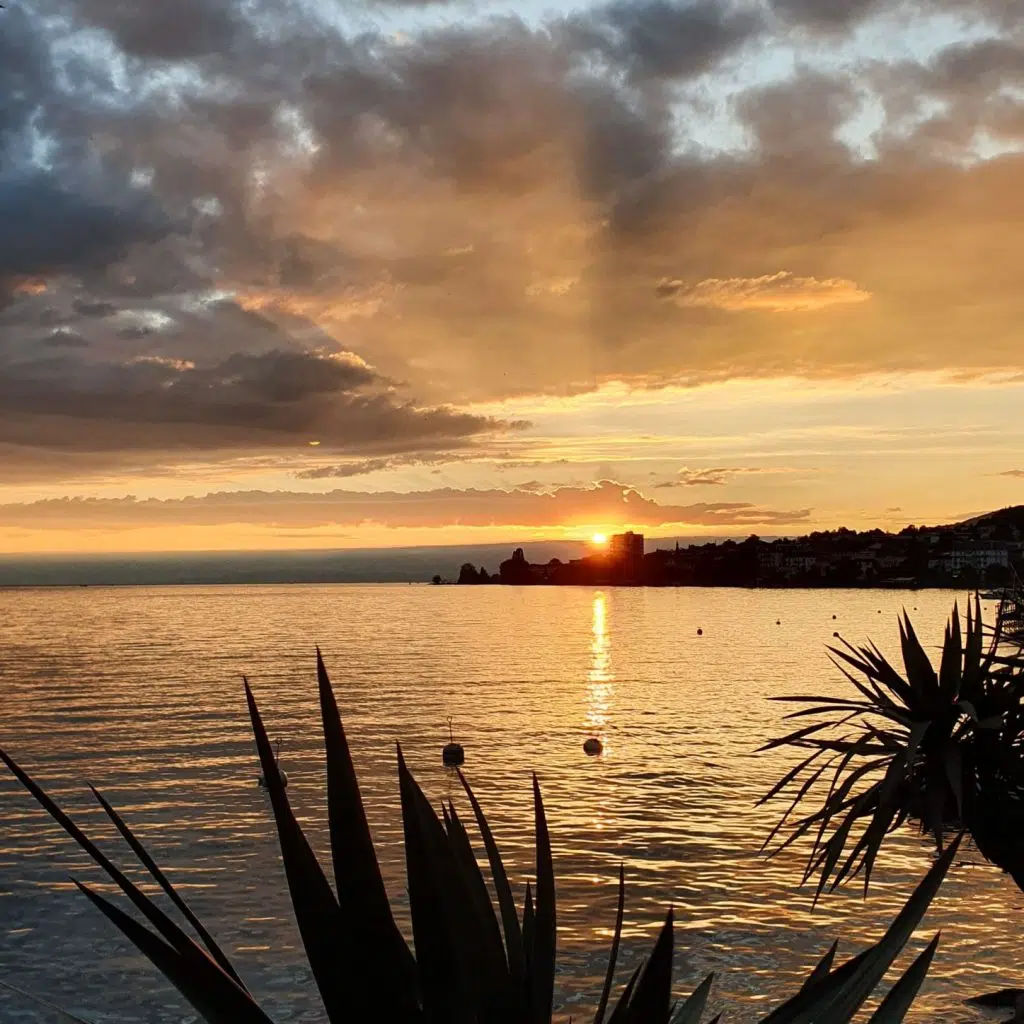 Szwajcarska Riwiera zachody słońca