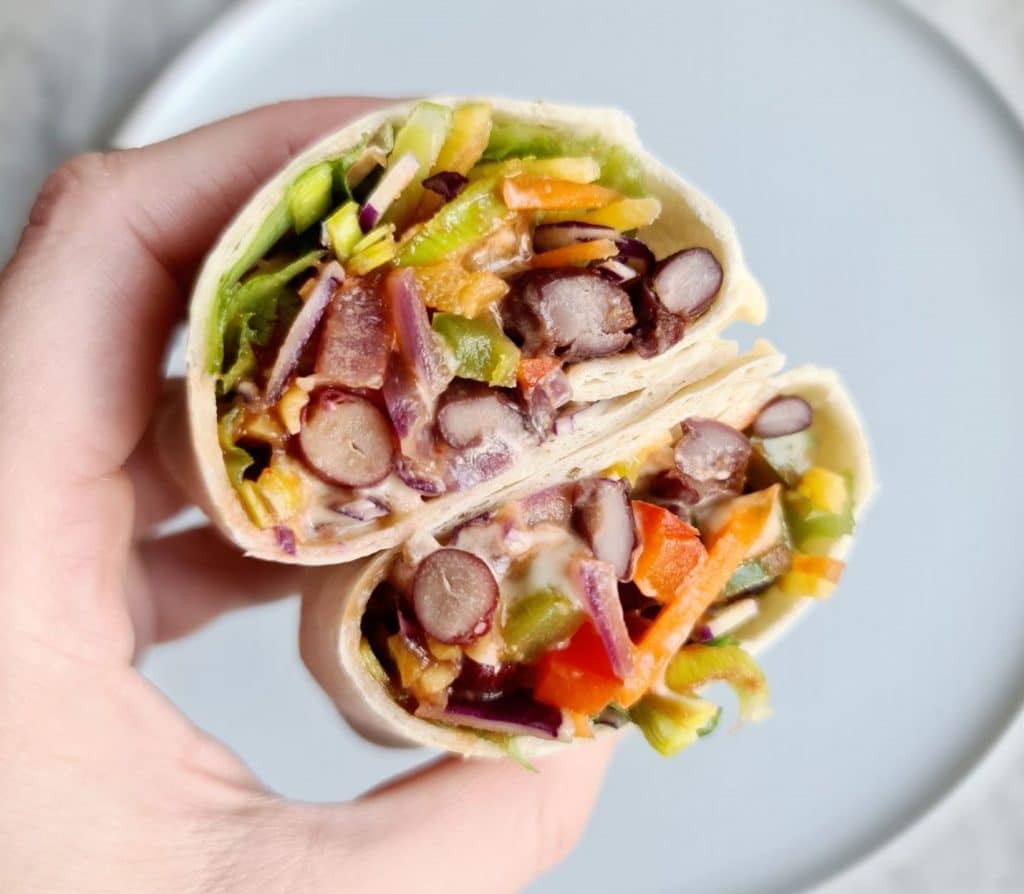 roślinne burrito
