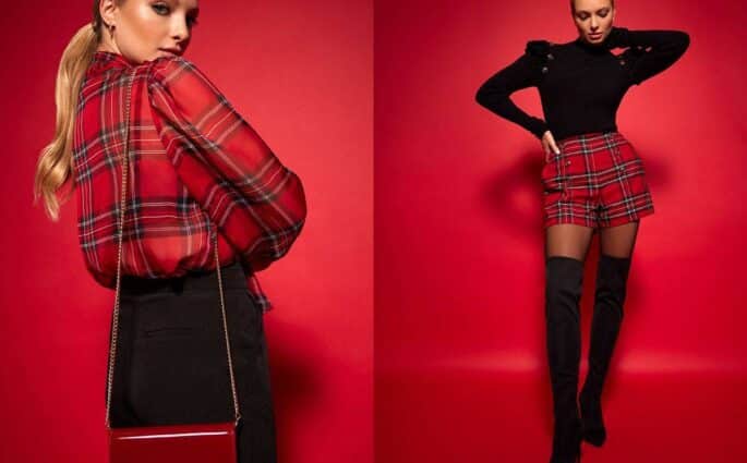 Ubrania ze szkocką kratą