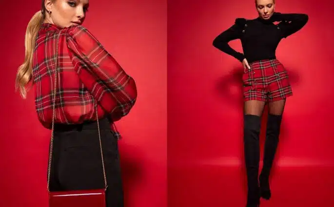 Ubrania ze szkocką kratą
