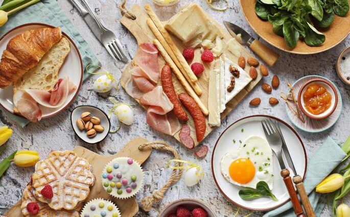 wielkanocne śniadanie